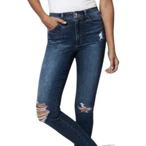 Joe's blue distressed wash Michelle high rise skinny jeans size 27